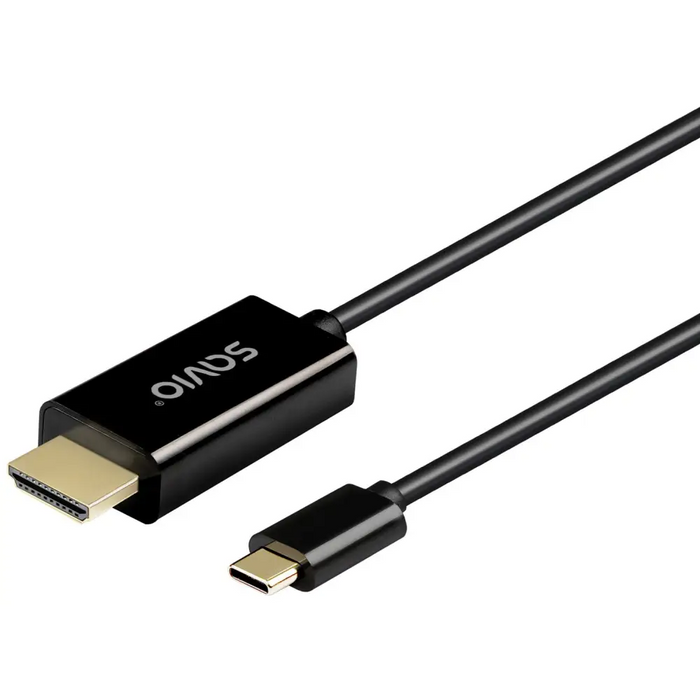 SAVIO CL-190 USB-C to HDMI Cable 30Hz 1m plastic - USB cablesKBA-USB<<<Cables and adaptersKBA<<<ActionPL