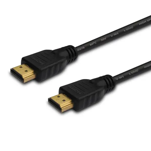 SAVIO CL-196 HDMI cable 3 m black gold-plated connectors v2.0 high speed ethernet/3D - HDMI cablesKBA-HDM<<<Cables