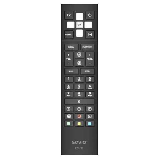 Savio RC-21 remote control IR Wireless TV set-top box Press buttons - Remote controlsTVA-PIL<<<TV