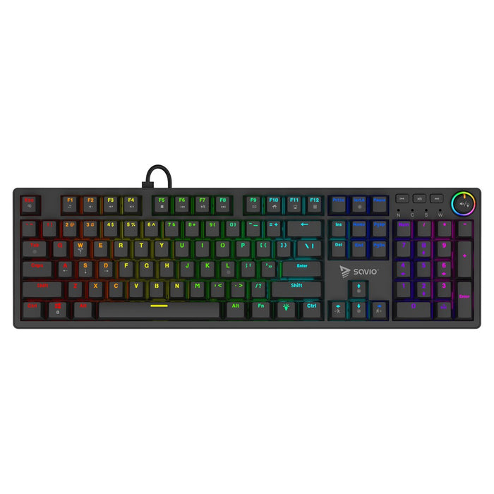 Savio STYX Outemu Blue, Hot Swap, RGB keyboard Gaming