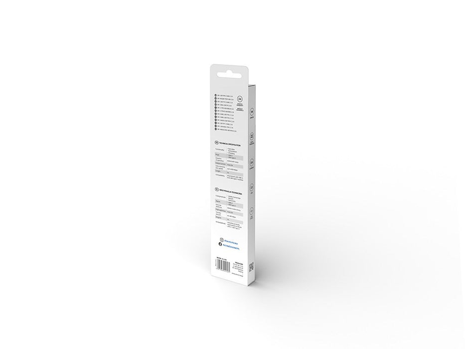 Savio CL-125 USB cable USB 2.0 1 m USB A USB C White