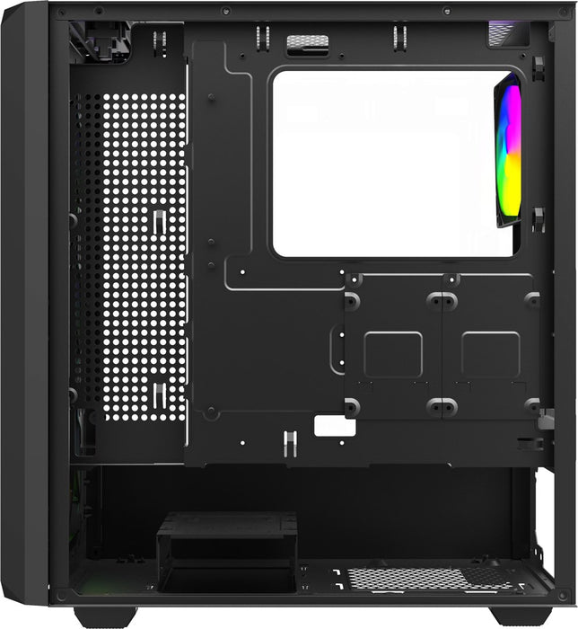 Savio Noctis Glass RGB Cube Black