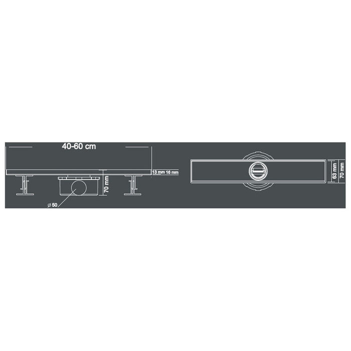 LINEAR SIPHON WITH GRID SAY VERSACHE