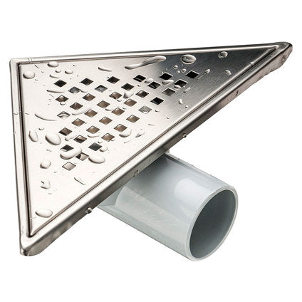 FLOOR SIPHON HORN 175X175 TRIANGULAR - STAINLESS STEEL SAY KACKAR