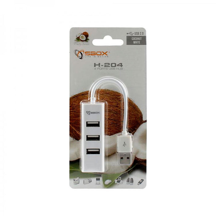 USB HUB SBOX H-204W 4p