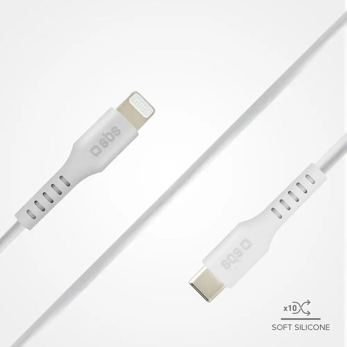 SBS TECABLELIGTC1W USB-C - Lightning Cable MFi Certified 1m - White - Cell phone cables<<<HurtelXML&&&Аксесоари за