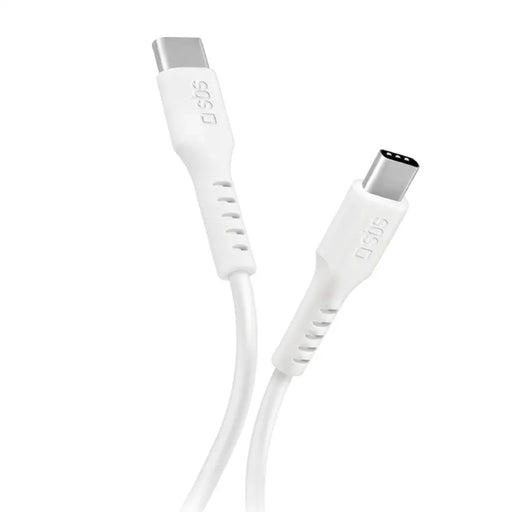 SBS TECABLETCC10W USB-C Cable - USB-C Power Delivery 25W 1 m - white - Cell phone cables<<<HurtelXML