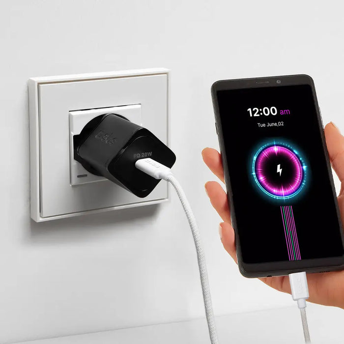 SBS TECABLETISSUETCCG USB-C - USB-C 1.5m 60W braided cable - gray - Cell phone cables<<<HurtelXML&&&Аксесоари за