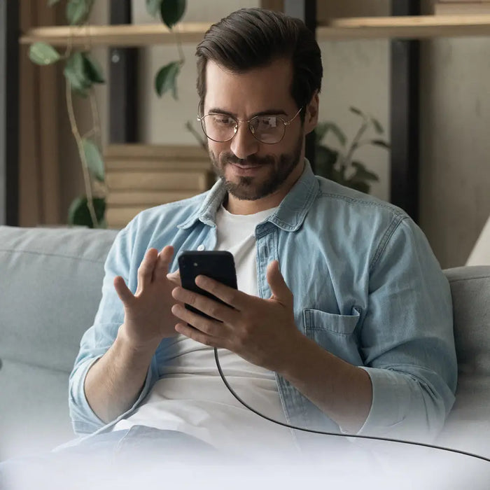 SBS TECABLETISSUETCK USB-C - USB-C 1.5m 60W braided cable - black - Cell phone cables<<<HurtelXML&&&Аксесоари за