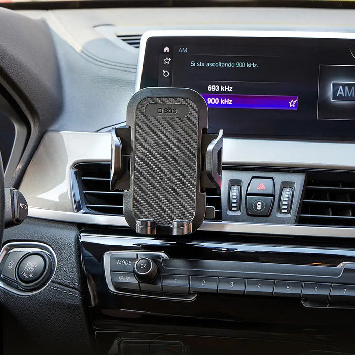 SBS TEHWSUPCLIPSTG smartphone holder for air vent with reinforced jaws - black - Cell phone