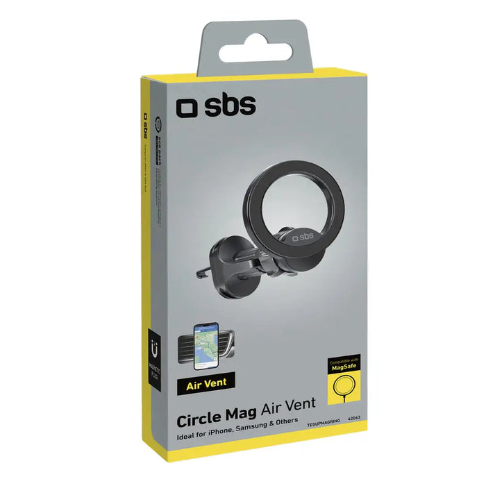 SBS TESUPMAGRING smartphone holder compatible with MagSafe - black - Cell phone holders<<<HurtelXML