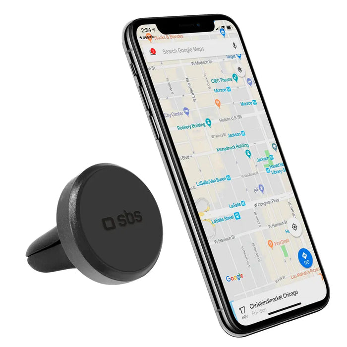 SBS TESUPPEASYMAGK smartphone holder magnetic for air vent - black - Cell phone holders<<<HurtelXML