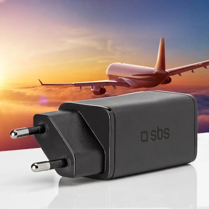 SBS TETRGAN1C65W 65W GaN Power Delivery Charger - Black - Cell phone USB charger<<<HurtelXML