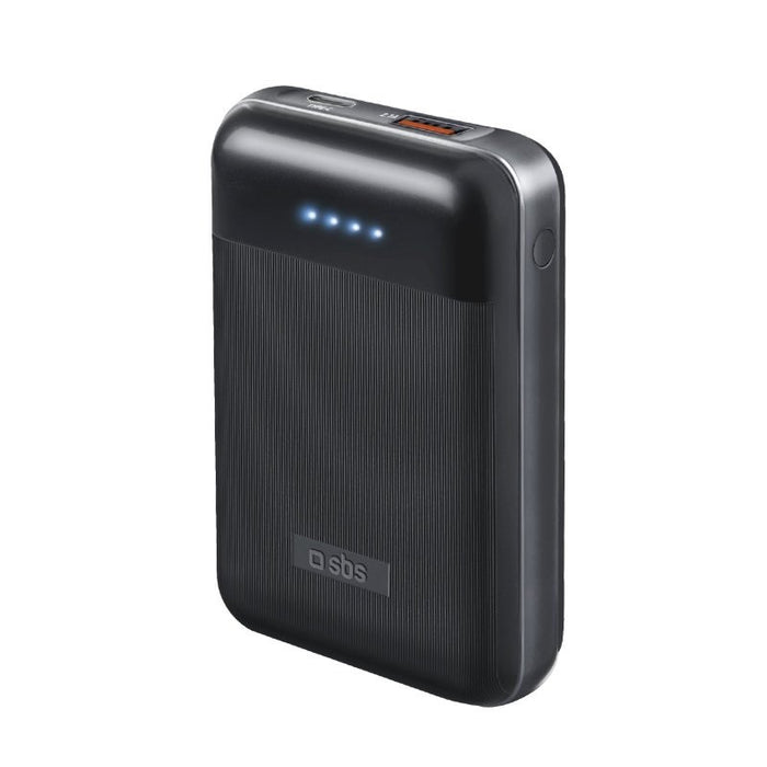 POWER BANK 10,000mAh,1xUSB C,1xUSB A,PD 20W,BL SBS - BLACK