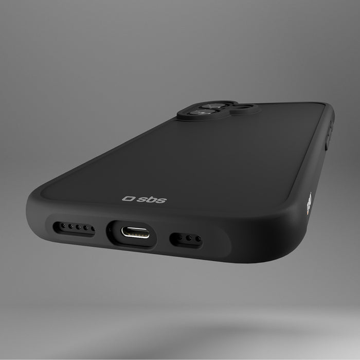 SBS Full Active D3O Case for iPhone 16 Plus - Black