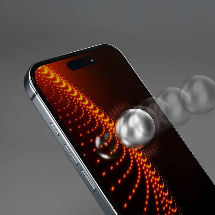 SBS Tempered Glass D3O with frame for iPhone 16 / iPhone 15