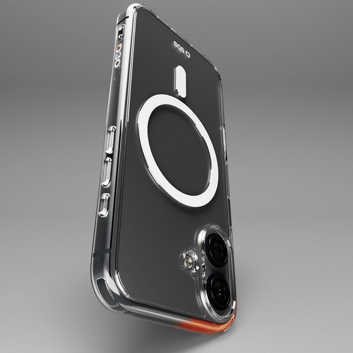 SBS Extreme Mag D3O MagSafe Case for iPhone 16 Plus - Transparent