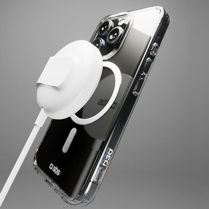 SBS Extreme Mag D3O MagSafe Case for iPhone 16 Pro Max - Transparent