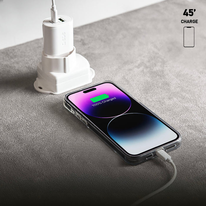 SBS TETRPD20W 20W USB-A USB-C Wall Charger with Power Delivery - White