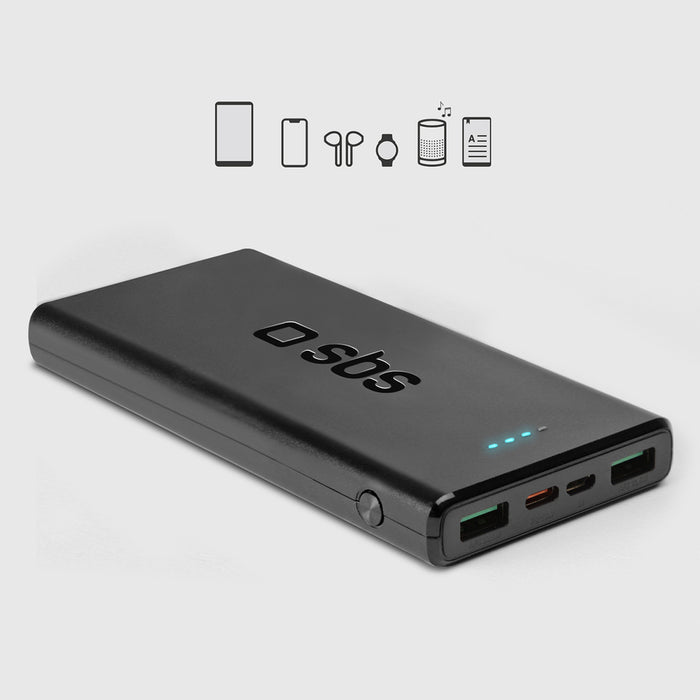 Powerbank SBS TTBB10000FASTPD20K 10000 mAh 20W with Power Delivery - black