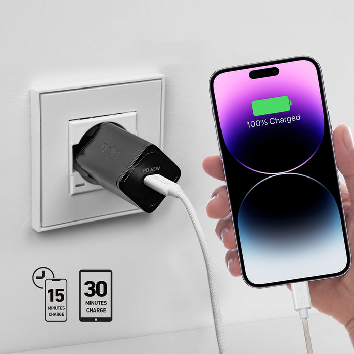 SBS TETRGAN1C65W 65W GaN Power Delivery Charger - Black