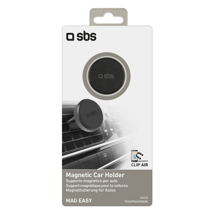 SBS TESUPPEASYMAGK smartphone holder magnetic, for air vent - black