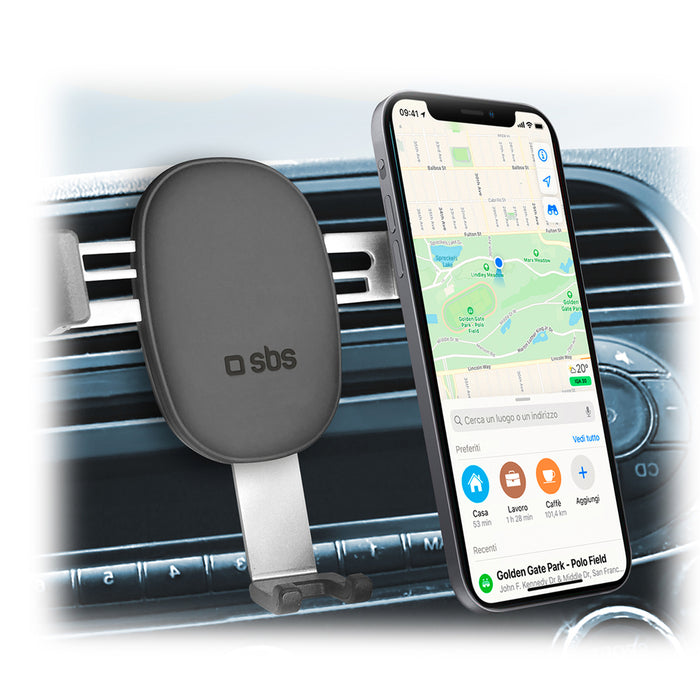 SBS TESUPPCLIPGRAVK smartphone holder for air vent, gravity - black