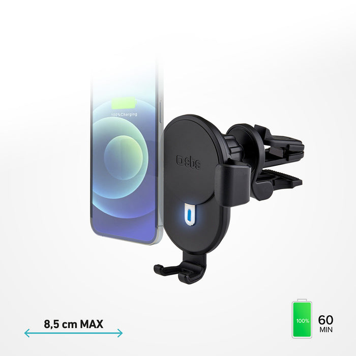 Smartphone holder with inductive charger SBS TESUPWIR10CLIPSTG 10W - black
