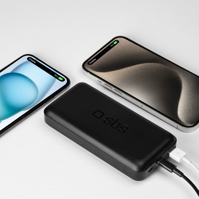 Powerbank SBS TTBB20000PD20K 20000 mAh 20W PD USB-C, USB-A, Micro-USB - black
