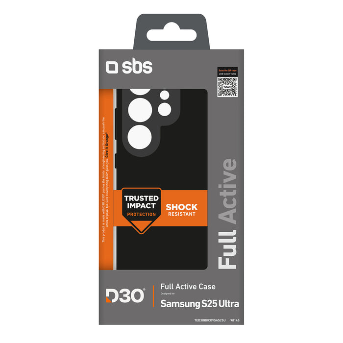 SBS D3O Case for Samsung Galaxy S25 Ultra - Black