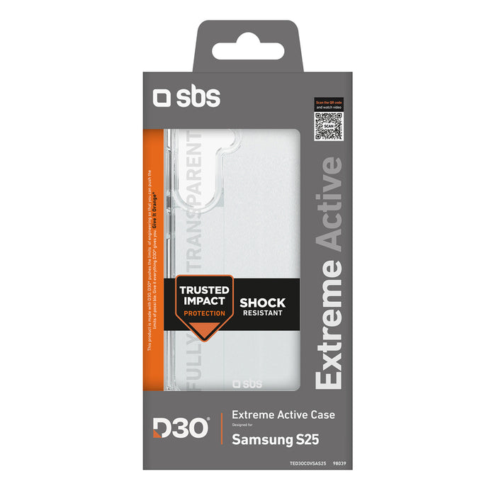 SBS D3O Case for Samsung Galaxy S25 - Transparent