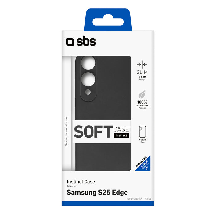 SBS Instinct Case for Samsung Galaxy S25 Edge - Black