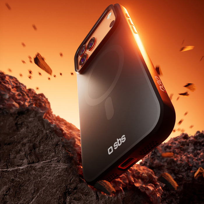 SBS Full Active Mag Case with D3O Technology for iPhone 17 Pro - Black