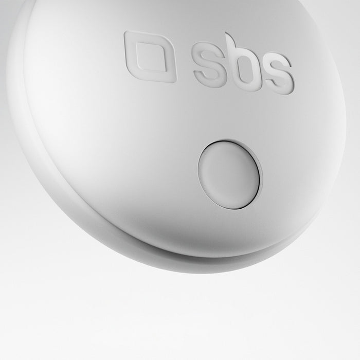 SBS Track My Circle locator compatible with Apple Find My set of 4 - white