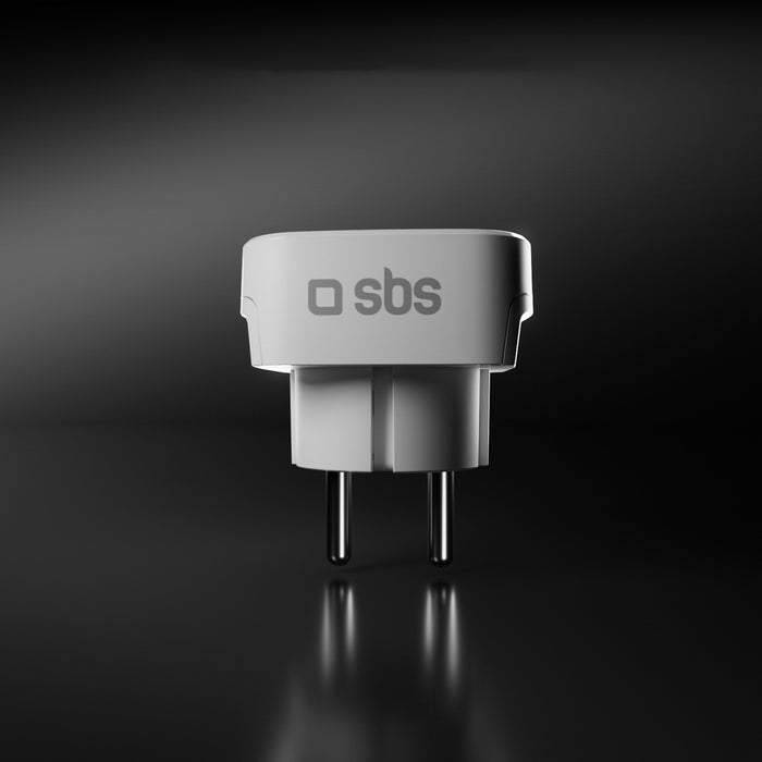 SBS Shucko/EU Travel Adapter - Universal - White