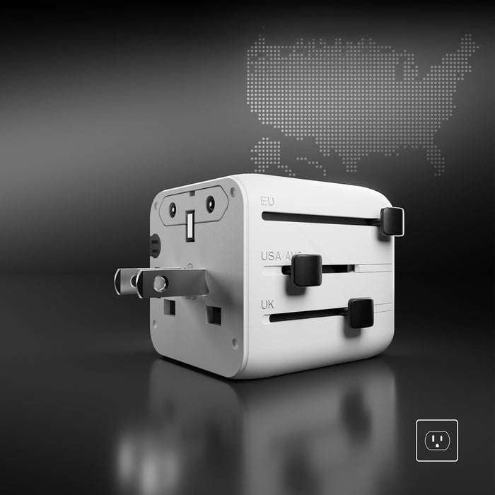 SBS TEADAPTUNI universal travel adapter - white