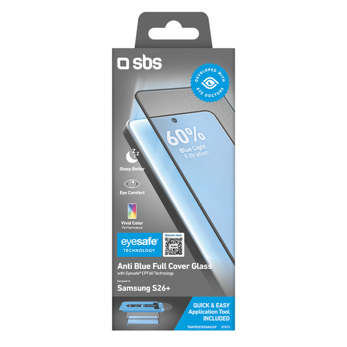 SBS Eyesafe Tempered Glass for Samsung Galaxy S26 Plus with Applicator