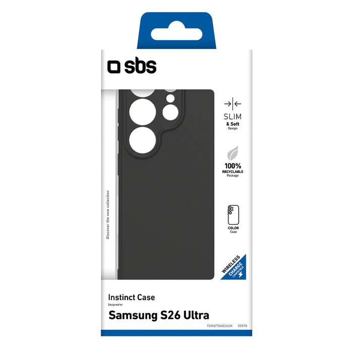 SBS Instinct Case for Samsung Galaxy S26 Ultra - Black