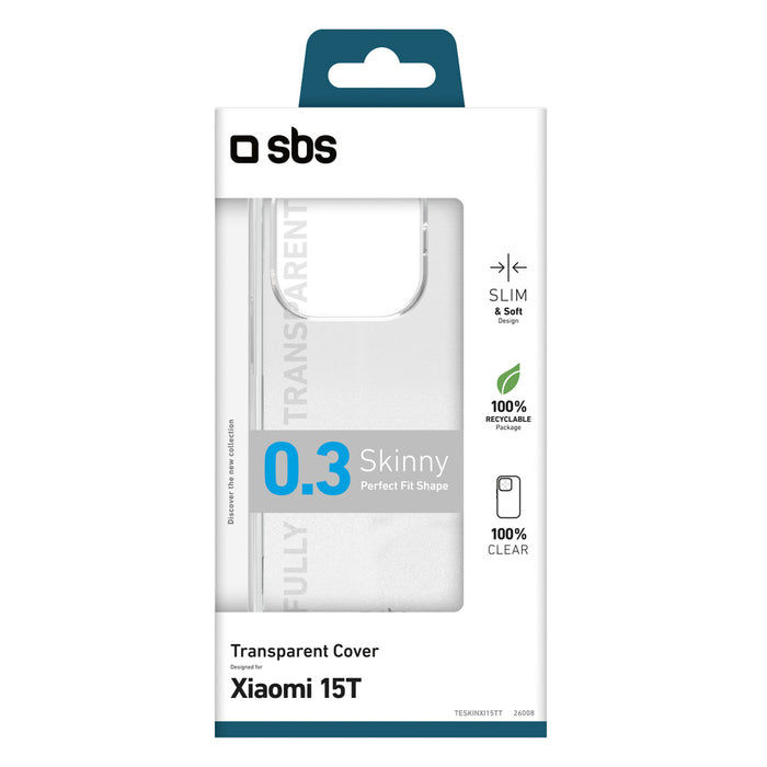 SBS Skinny Cover for Xiaomi 15T - transparent