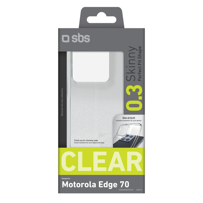SBS Skinny Cover for Motorola Edge 70 - Transparent
