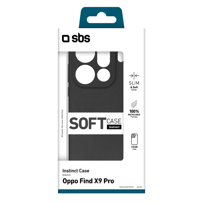 SBS Instinct Case for Oppo Find X9 Pro - Black