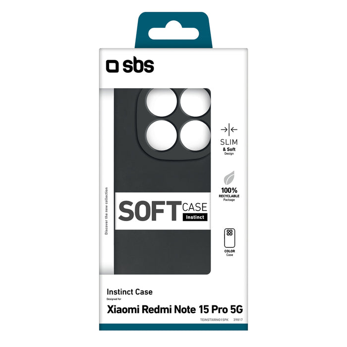 SBS Instinct Case for Xiaomi Redmi Note 15 Pro - Black