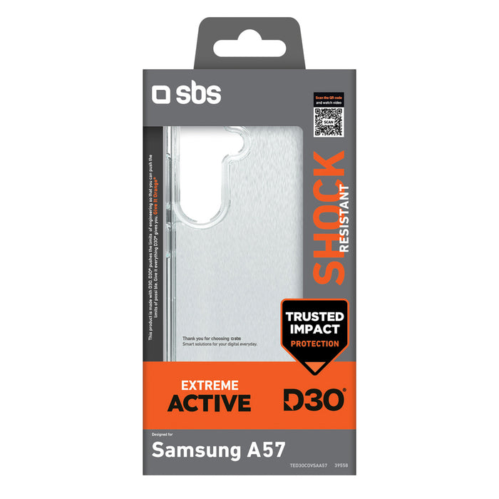 SBS D3O Case for Samsung Galaxy A57 - Transparent