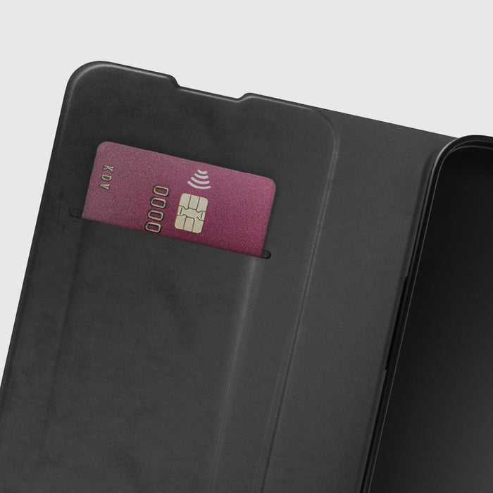 SBS Wallet Smooth Case for iPhone 16e / 17e with Flip - Black