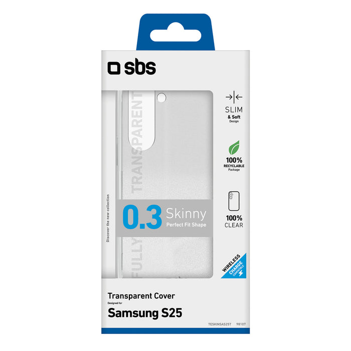 SBS Skinny Cover for Samsung Galaxy S25 - Transparent