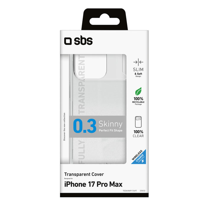 SBS Skinny Cover for iPhone 17 Pro Max - Transparent