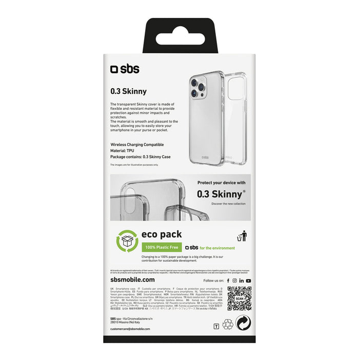 SBS Skinny Cover for iPhone 16 Pro Max - Transparent