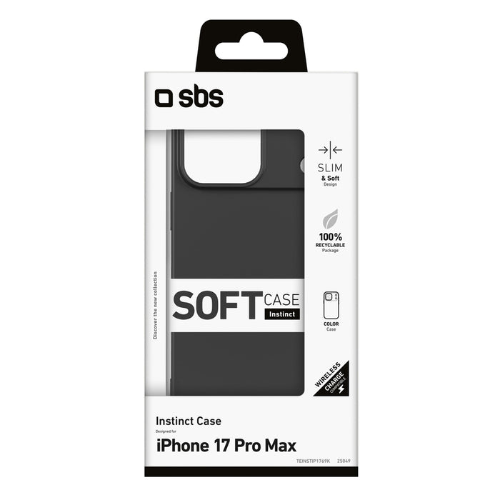 SBS Instinct Case for iPhone 17 Pro Max - Black