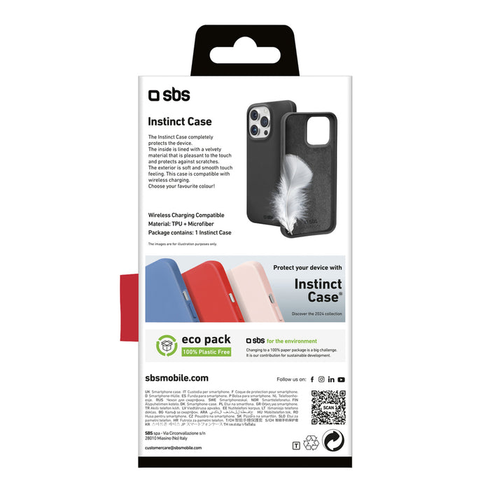 SBS Instinct Case for iPhone 16 Pro - Black