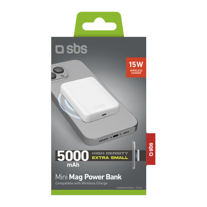 EXTERNAL BATTERY SBS 5000 mAh MiniMag 15W 87484